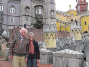 Graham and me in front of the Palacio da Pena in Sintra.
