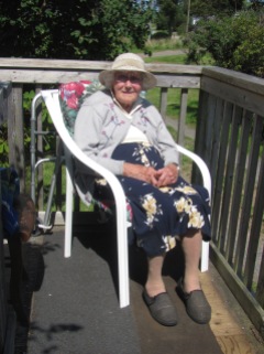 Vera Casey, wife of Joe, in her 96th year at her home.