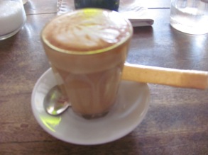 A latte at Espresso Cafe-delicious!