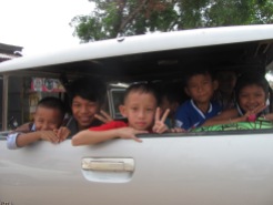 Friendly Cambodian children.