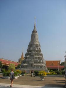 The Silver Pagoda on the grounds of the Royal Palace.
