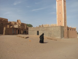 The ultra traditional style in small desert village in the south.