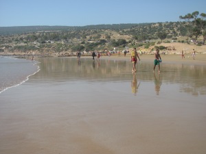 The beach at Agadir.