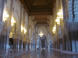 The interior of the mosque.