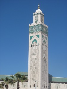 The beautiful Hassan II Mosque in Casablanca.