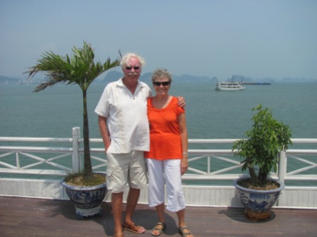 Hubby and me back together in Halong Bay
