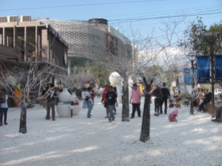 Fake snow in Chiang Mai