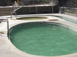 One of the pools at the El Salada thermal bath.
