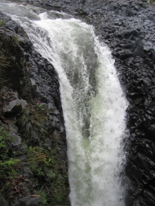 A close of the falls.