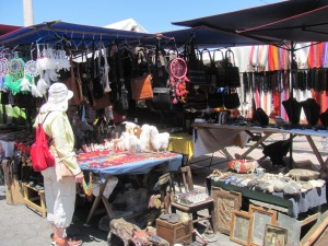 A tiny portion of the market in Otavalo.