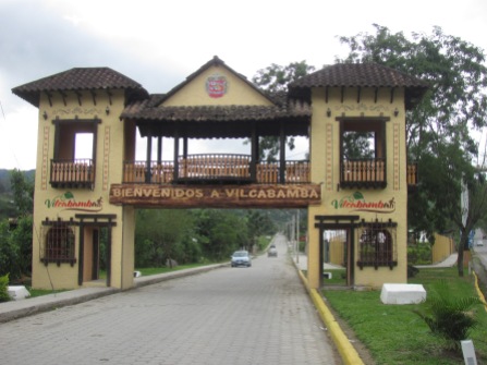 Entrance to the Village of Vilcabamba.
