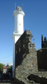 Lighthouse in the ruins of the San Francisco Convent.
