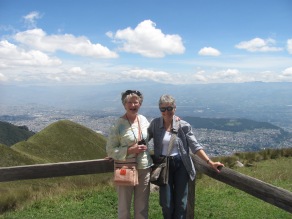 Over 9,000 ft. above sea level from volcano over looking Quito.