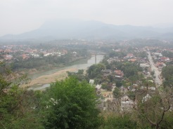 Looking down to the Nam Kham River