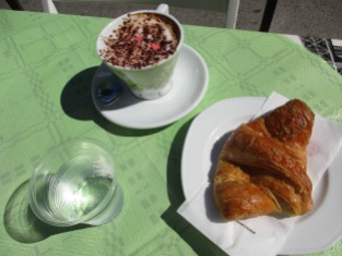 Typical Italian breakfast in Gaita