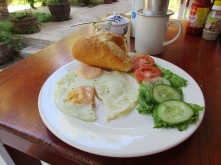 Typical breakfast in Viet Nam