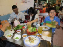 Dinner with friends in Chau Doc