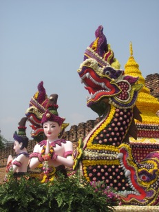 Float from the annual Flower Festival in Chiang Mai